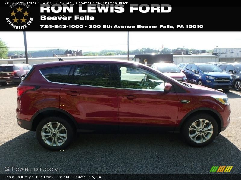 Ruby Red / Chromite Gray/Charcoal Black 2019 Ford Escape SE 4WD