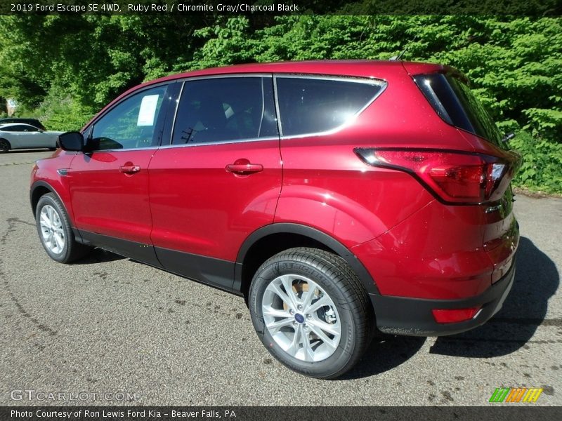 Ruby Red / Chromite Gray/Charcoal Black 2019 Ford Escape SE 4WD