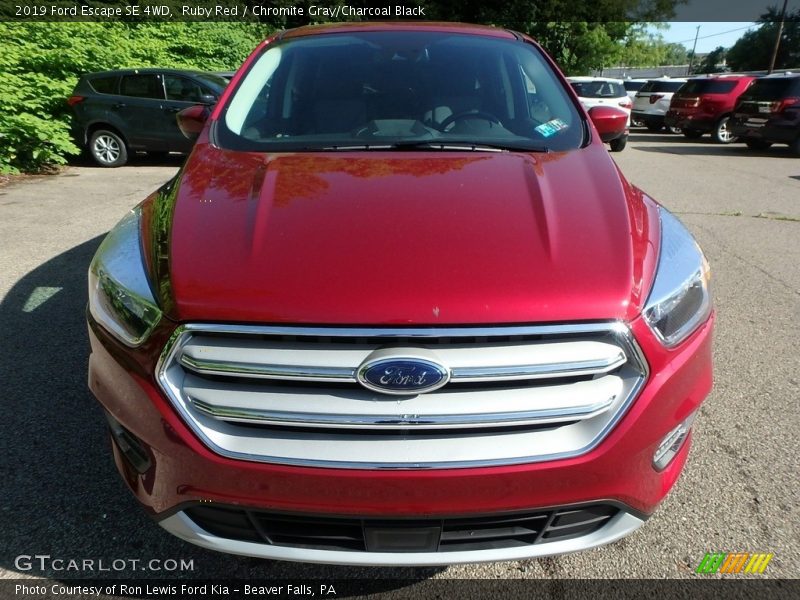 Ruby Red / Chromite Gray/Charcoal Black 2019 Ford Escape SE 4WD