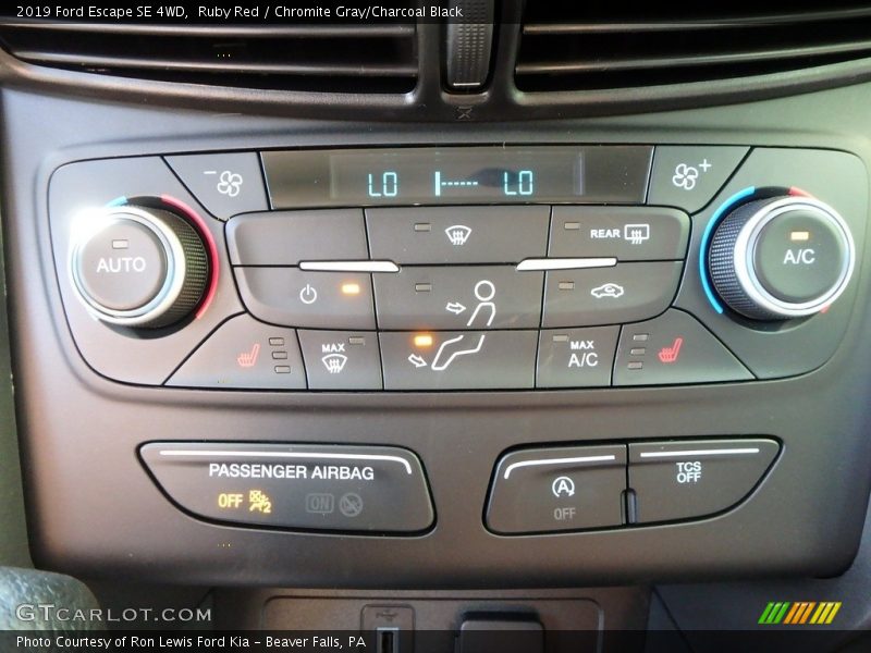 Ruby Red / Chromite Gray/Charcoal Black 2019 Ford Escape SE 4WD