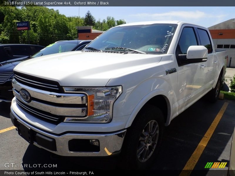 Oxford White / Black 2018 Ford F150 Lariat SuperCrew 4x4