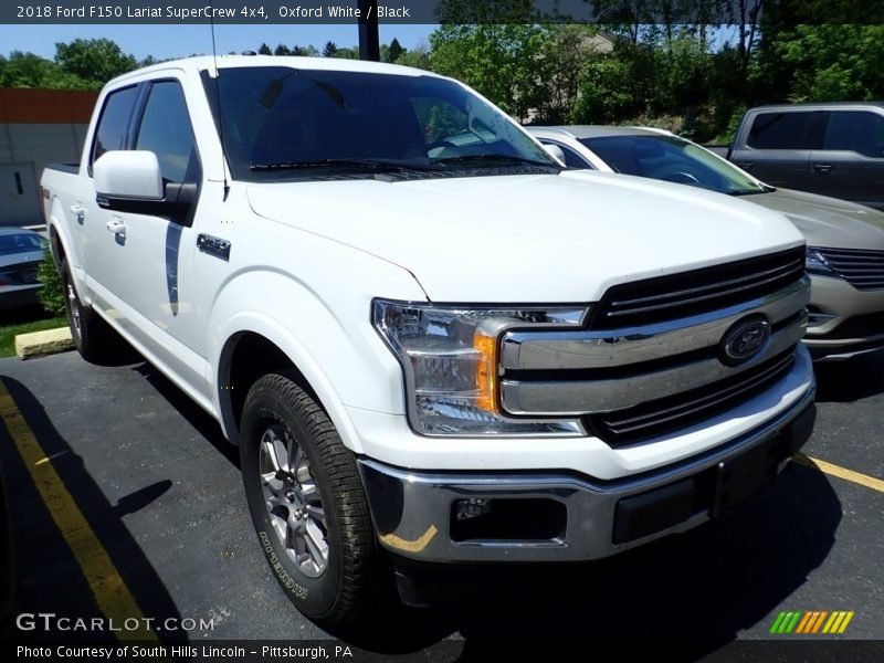 Oxford White / Black 2018 Ford F150 Lariat SuperCrew 4x4