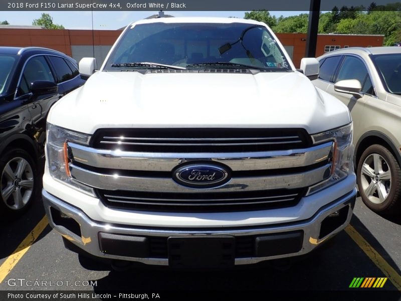 Oxford White / Black 2018 Ford F150 Lariat SuperCrew 4x4