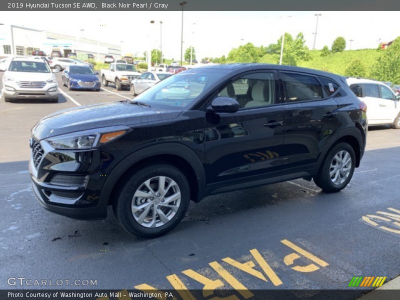 Black Noir Pearl / Gray 2019 Hyundai Tucson SE AWD