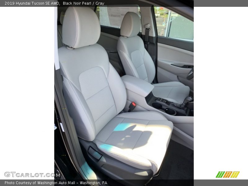 Black Noir Pearl / Gray 2019 Hyundai Tucson SE AWD