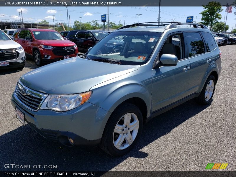 Sage Green Metallic / Platinum 2009 Subaru Forester 2.5 X Limited