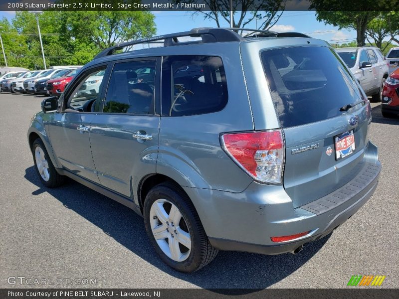 Sage Green Metallic / Platinum 2009 Subaru Forester 2.5 X Limited