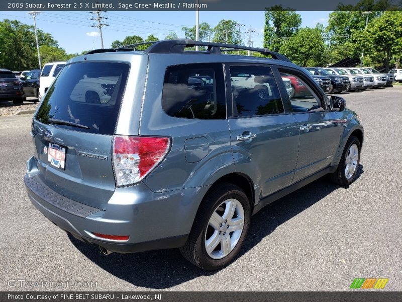 Sage Green Metallic / Platinum 2009 Subaru Forester 2.5 X Limited
