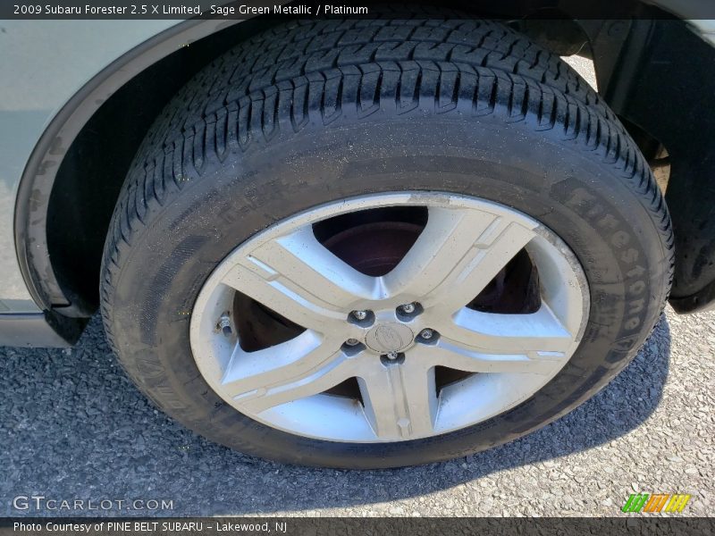 Sage Green Metallic / Platinum 2009 Subaru Forester 2.5 X Limited