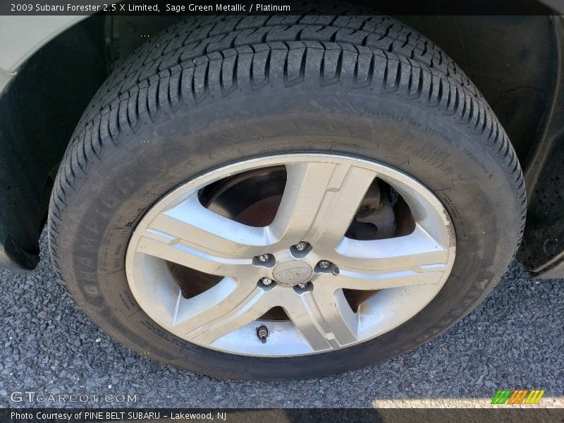 Sage Green Metallic / Platinum 2009 Subaru Forester 2.5 X Limited