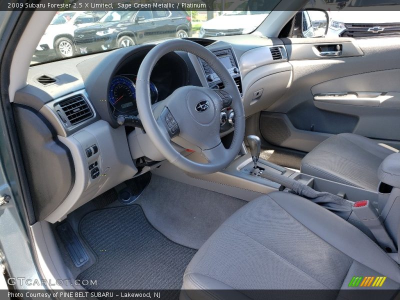 Sage Green Metallic / Platinum 2009 Subaru Forester 2.5 X Limited