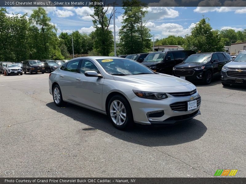 Silver Ice Metallic / Jet Black 2016 Chevrolet Malibu LT