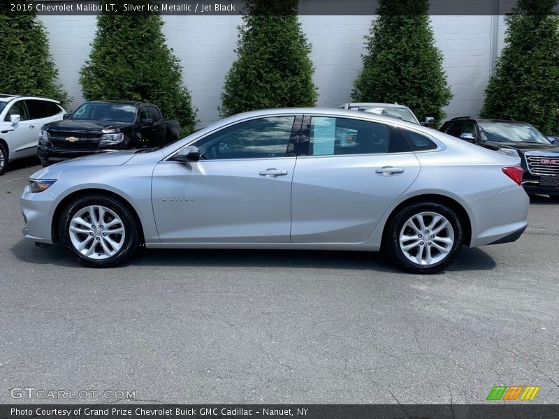 Silver Ice Metallic / Jet Black 2016 Chevrolet Malibu LT