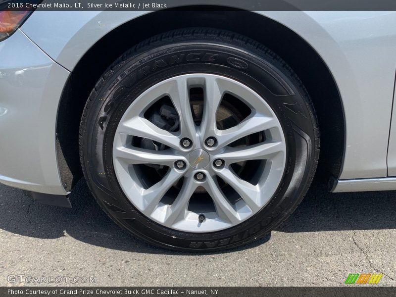 Silver Ice Metallic / Jet Black 2016 Chevrolet Malibu LT