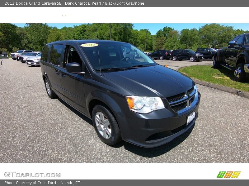 Dark Charcoal Pearl / Black/Light Graystone 2012 Dodge Grand Caravan SE