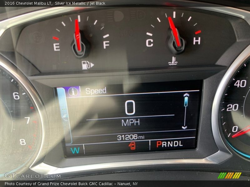 Silver Ice Metallic / Jet Black 2016 Chevrolet Malibu LT