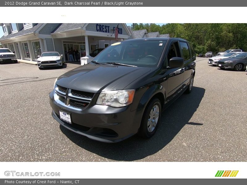 Dark Charcoal Pearl / Black/Light Graystone 2012 Dodge Grand Caravan SE