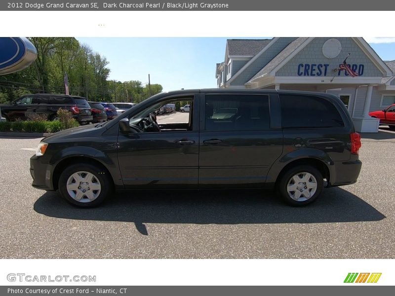 Dark Charcoal Pearl / Black/Light Graystone 2012 Dodge Grand Caravan SE