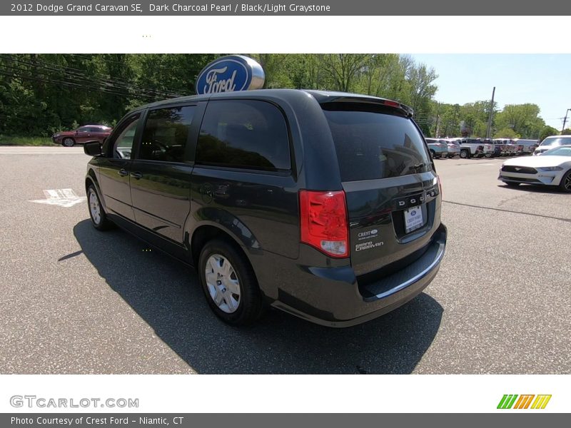 Dark Charcoal Pearl / Black/Light Graystone 2012 Dodge Grand Caravan SE