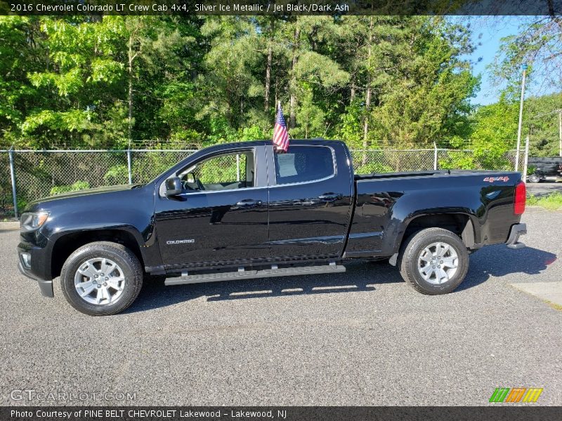 Silver Ice Metallic / Jet Black/Dark Ash 2016 Chevrolet Colorado LT Crew Cab 4x4