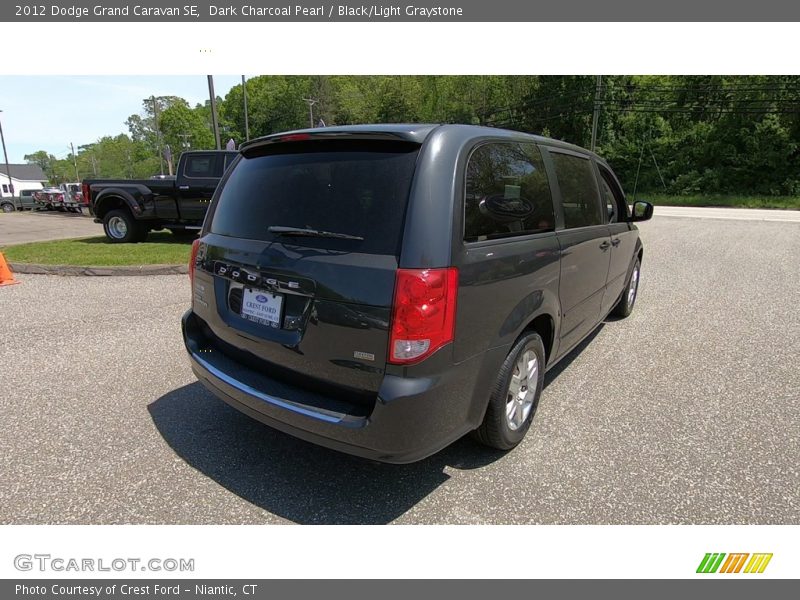 Dark Charcoal Pearl / Black/Light Graystone 2012 Dodge Grand Caravan SE