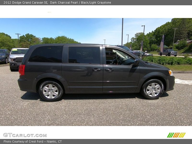 Dark Charcoal Pearl / Black/Light Graystone 2012 Dodge Grand Caravan SE