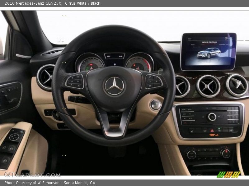 Cirrus White / Black 2016 Mercedes-Benz GLA 250