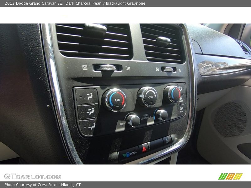 Dark Charcoal Pearl / Black/Light Graystone 2012 Dodge Grand Caravan SE