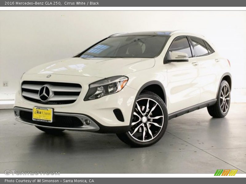 Cirrus White / Black 2016 Mercedes-Benz GLA 250