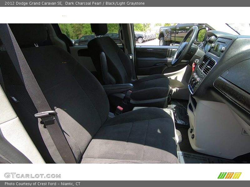 Dark Charcoal Pearl / Black/Light Graystone 2012 Dodge Grand Caravan SE