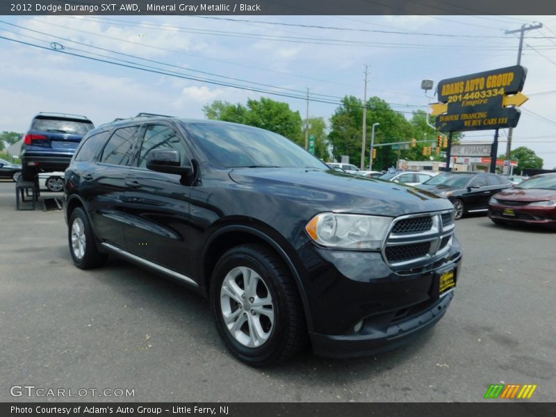 Mineral Gray Metallic / Black 2012 Dodge Durango SXT AWD
