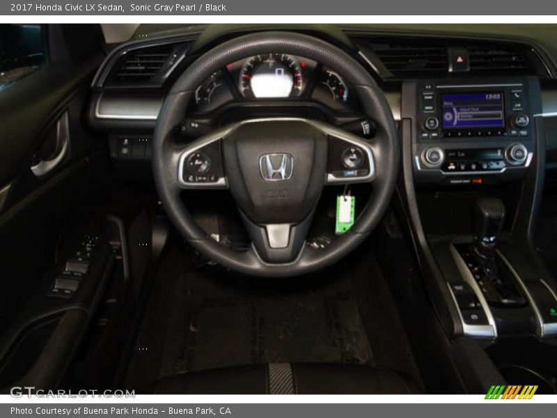Sonic Gray Pearl / Black 2017 Honda Civic LX Sedan