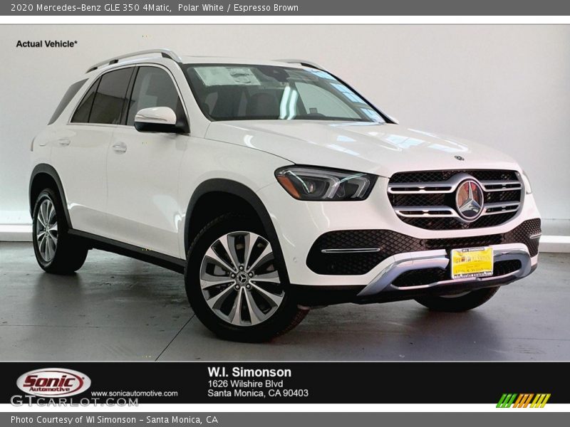 Polar White / Espresso Brown 2020 Mercedes-Benz GLE 350 4Matic