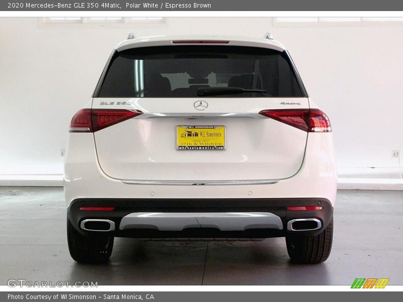 Polar White / Espresso Brown 2020 Mercedes-Benz GLE 350 4Matic