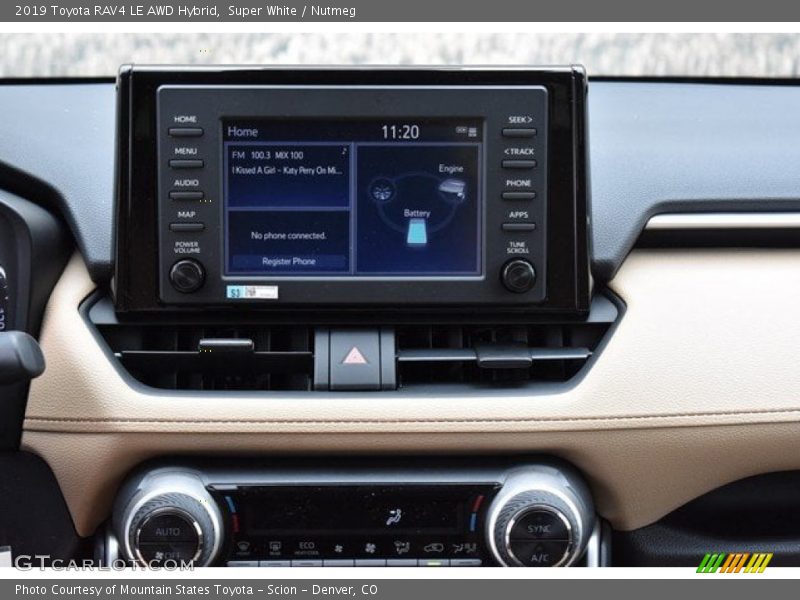 Super White / Nutmeg 2019 Toyota RAV4 LE AWD Hybrid