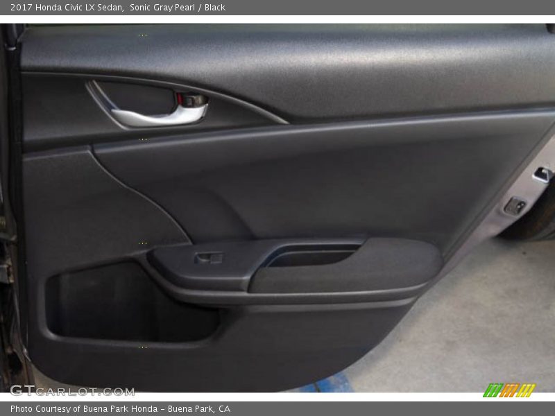 Sonic Gray Pearl / Black 2017 Honda Civic LX Sedan