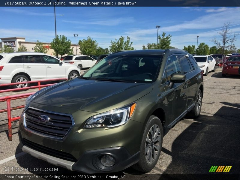 Wilderness Green Metallic / Java Brown 2017 Subaru Outback 2.5i Touring
