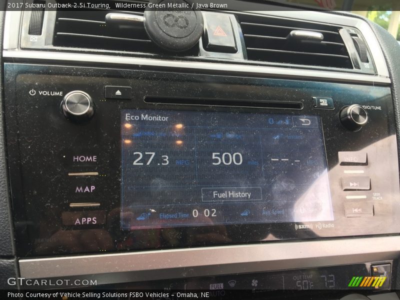 Wilderness Green Metallic / Java Brown 2017 Subaru Outback 2.5i Touring