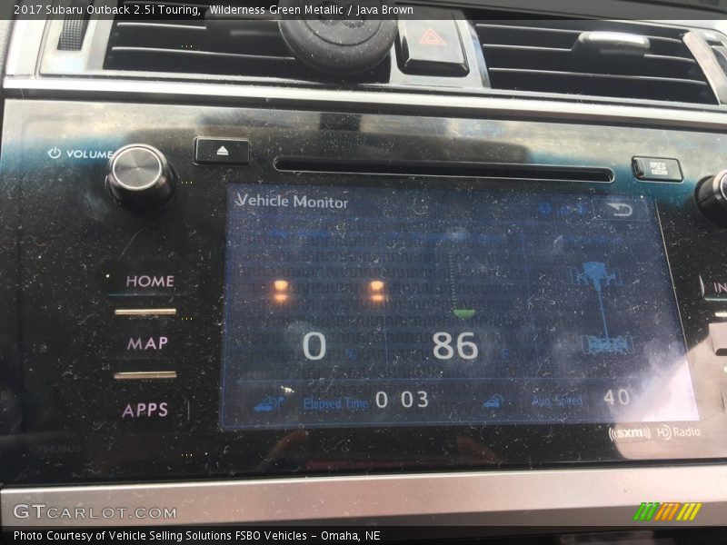 Wilderness Green Metallic / Java Brown 2017 Subaru Outback 2.5i Touring