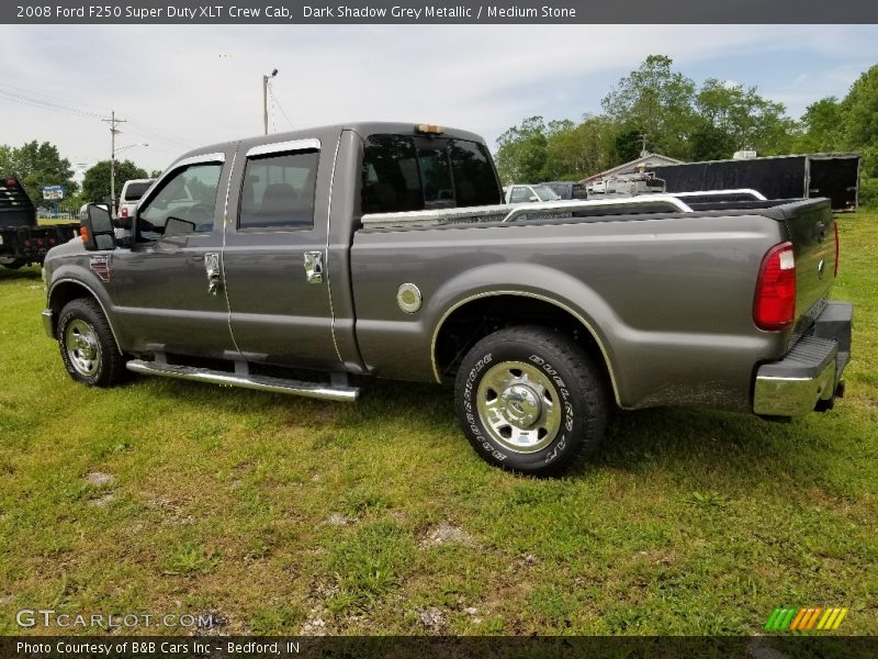 Dark Shadow Grey Metallic / Medium Stone 2008 Ford F250 Super Duty XLT Crew Cab