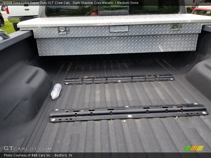 Dark Shadow Grey Metallic / Medium Stone 2008 Ford F250 Super Duty XLT Crew Cab