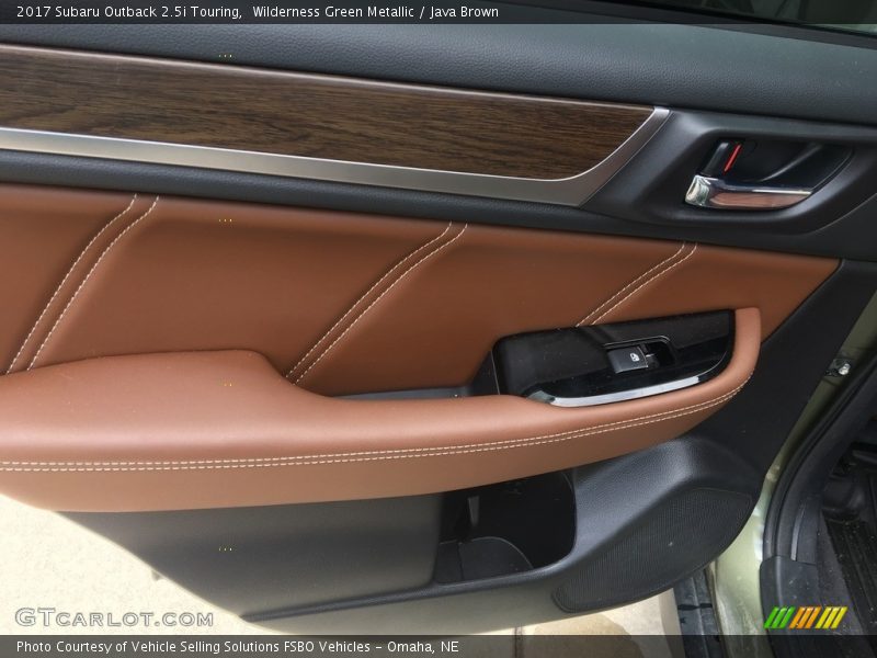 Wilderness Green Metallic / Java Brown 2017 Subaru Outback 2.5i Touring