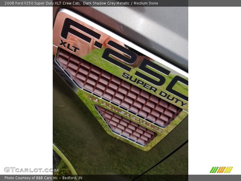 Dark Shadow Grey Metallic / Medium Stone 2008 Ford F250 Super Duty XLT Crew Cab