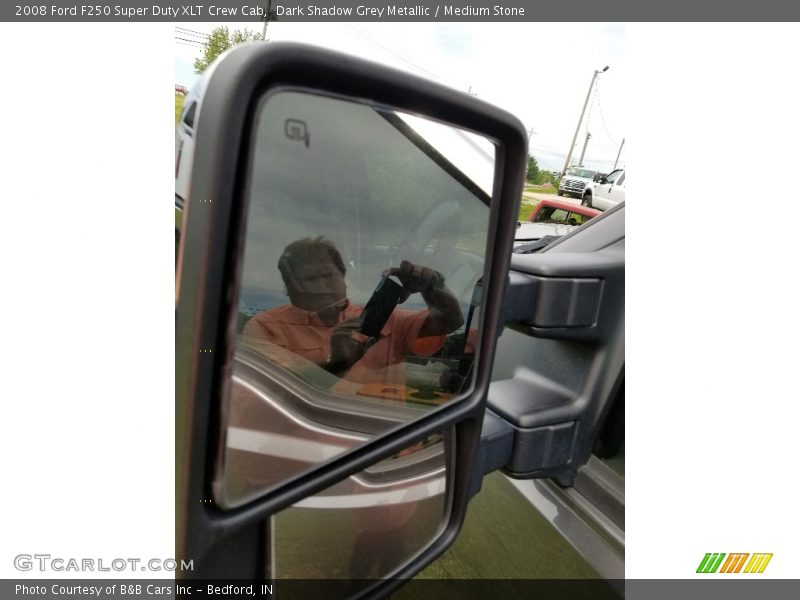 Dark Shadow Grey Metallic / Medium Stone 2008 Ford F250 Super Duty XLT Crew Cab