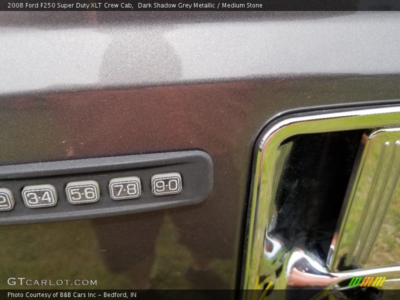 Dark Shadow Grey Metallic / Medium Stone 2008 Ford F250 Super Duty XLT Crew Cab
