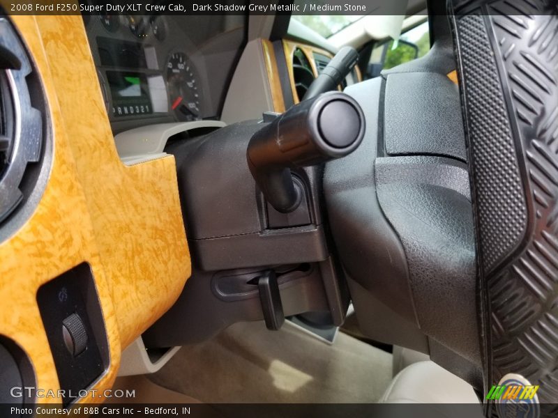 Dark Shadow Grey Metallic / Medium Stone 2008 Ford F250 Super Duty XLT Crew Cab