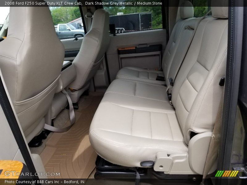 Dark Shadow Grey Metallic / Medium Stone 2008 Ford F250 Super Duty XLT Crew Cab