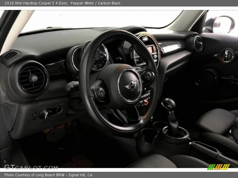 Pepper White / Carbon Black 2016 Mini Hardtop Cooper S 4 Door