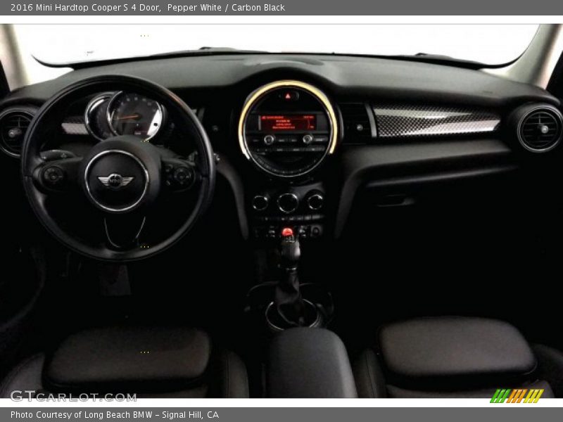 Pepper White / Carbon Black 2016 Mini Hardtop Cooper S 4 Door
