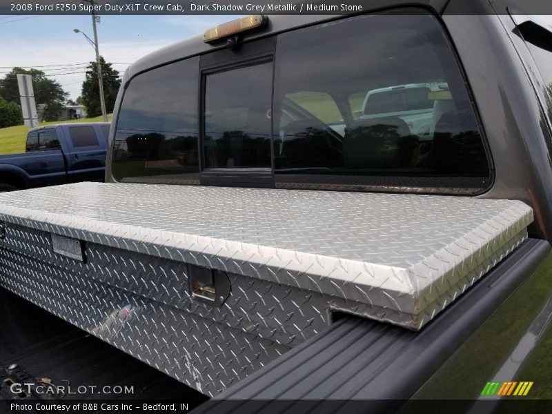 Dark Shadow Grey Metallic / Medium Stone 2008 Ford F250 Super Duty XLT Crew Cab